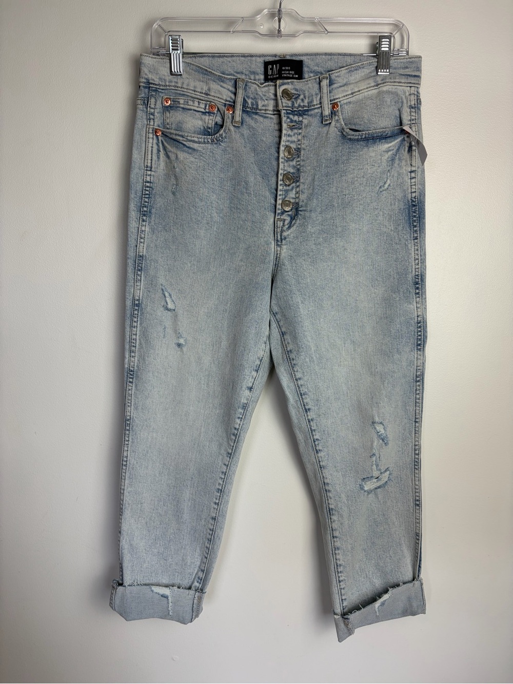 GAP Light Wash High-Rise Button-Fly Women's Jeans